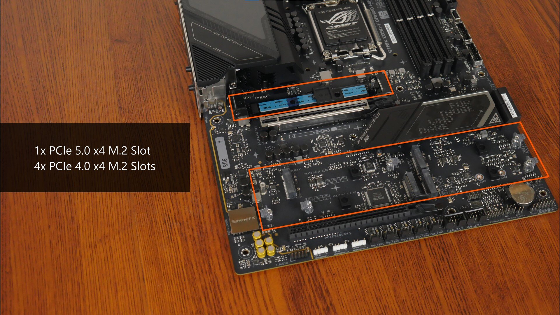 ASUS ROG Strix Z890-F Gaming WIFI M.2 Slots