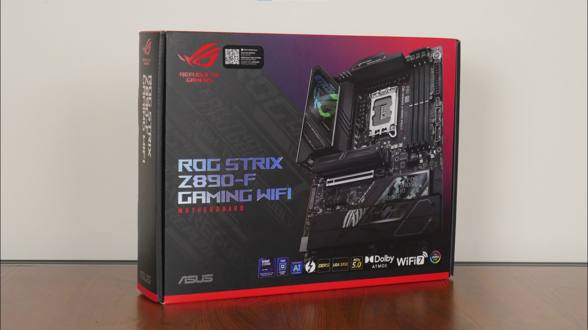 ASUS ROG Strix Z890-F Gaming WIFI Packaging (Front)