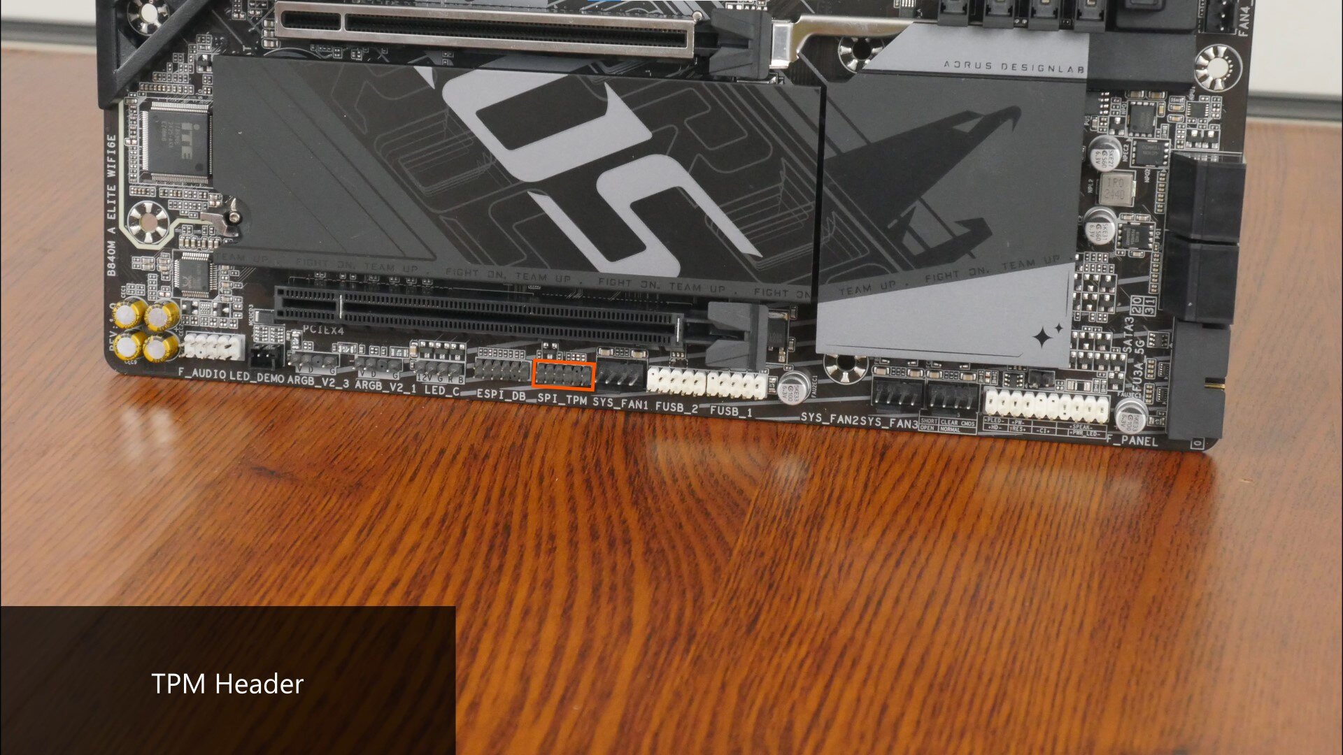 Gigabyte B840M AORUS ELITE WIFI6E TPM Header