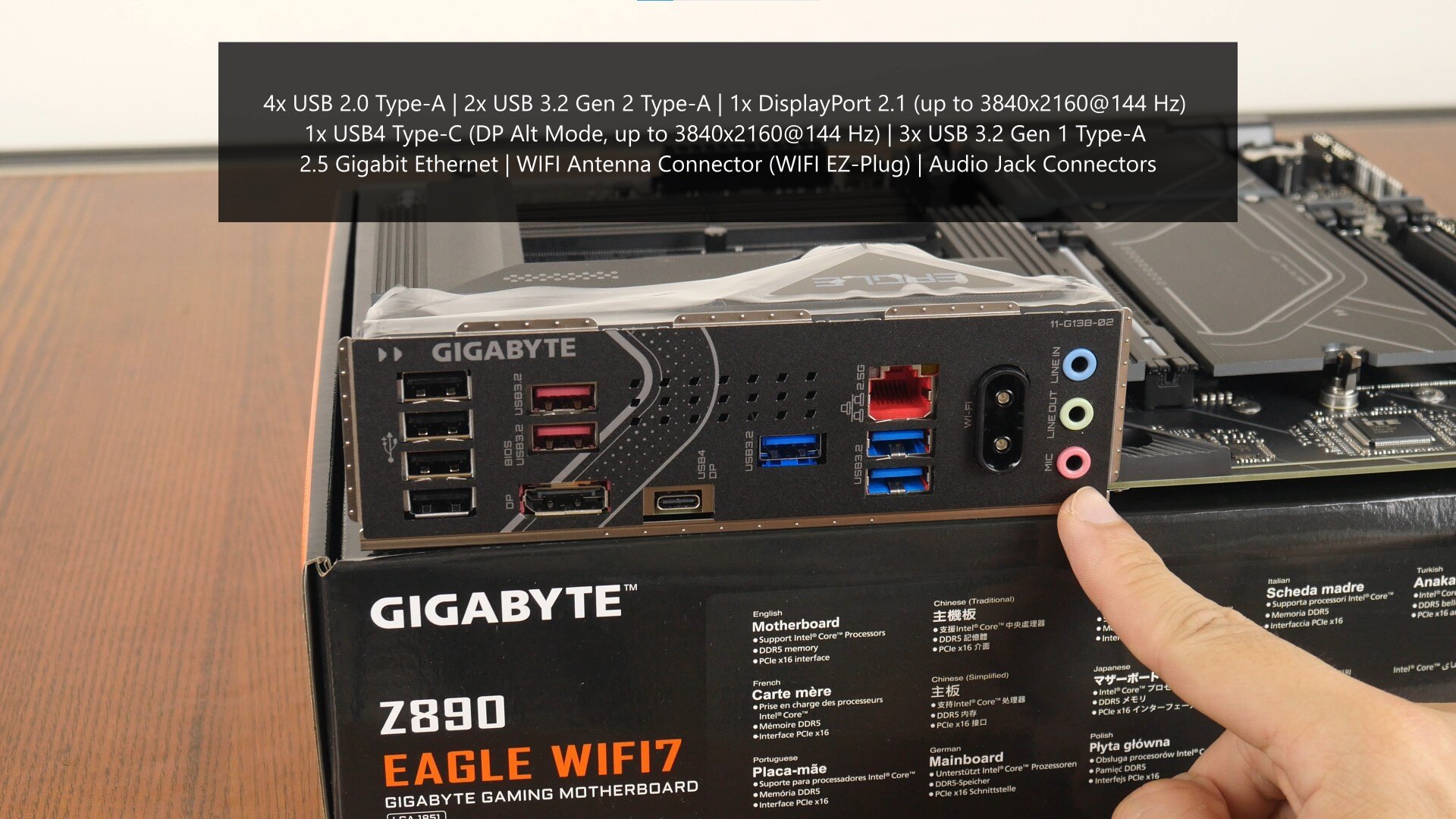 Gigabyte Z890 EAGLE WIFI7 IO Shield