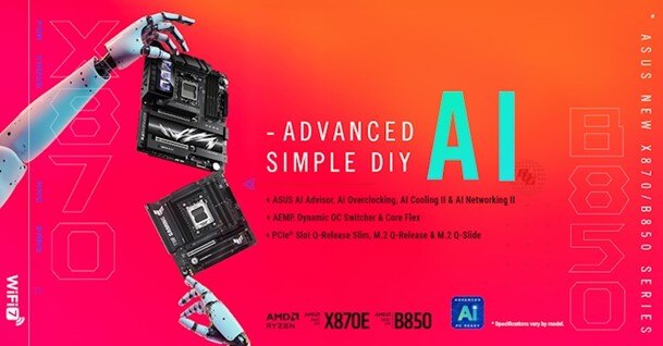 ASUS B850 & B840 Motherboards AI Features