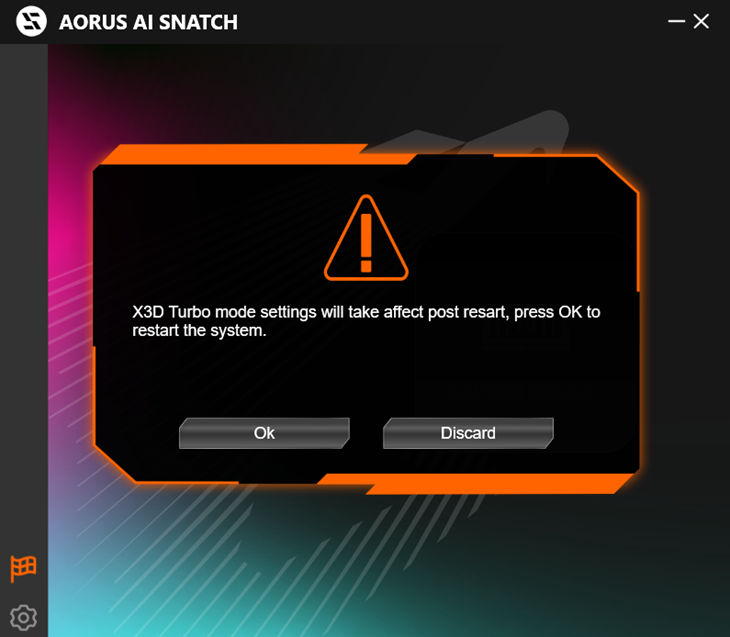 Gigabyte X3D Turbo Mode via AORUS AI SNATCH