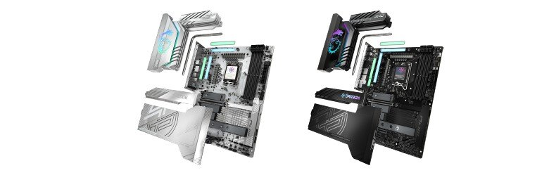 MSI MPG Z890 EDGE TI WIFI & CARBON WIFI Heatsink Design