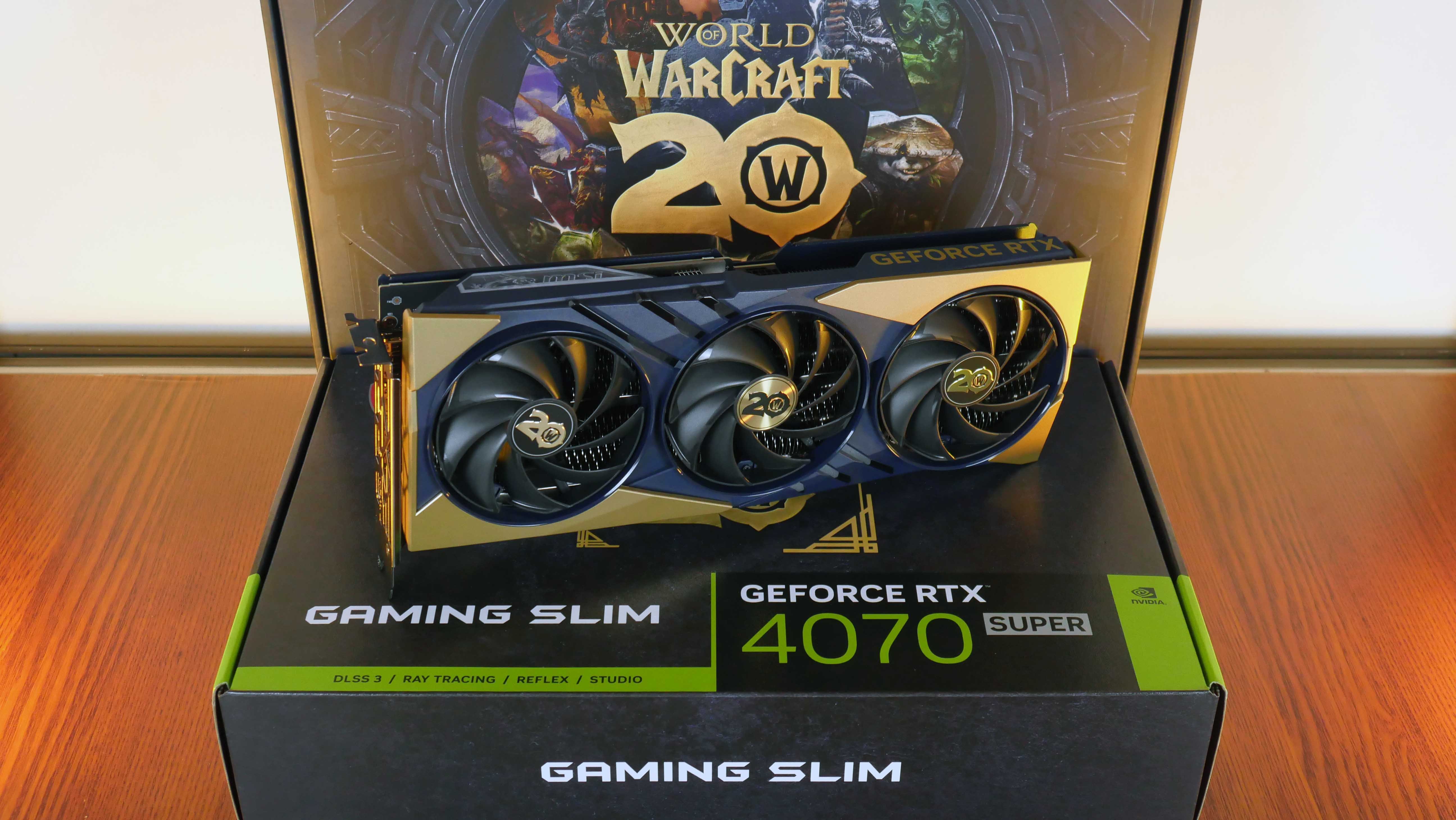 MSI GeForce RTX 4070 SUPER 12G GAMING SLIM World of Warcraft EDITION