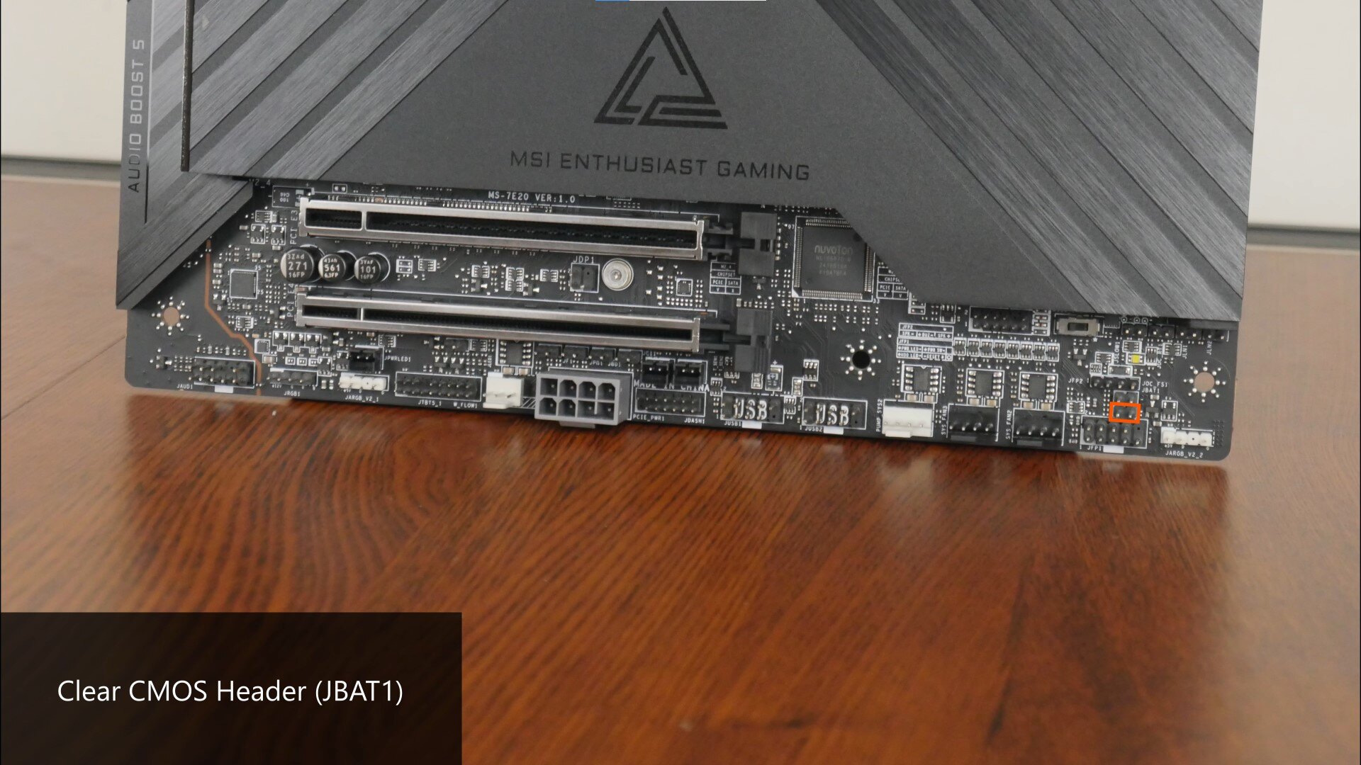 MSI MEG Z890 UNIFY-X Clear CMOS Header