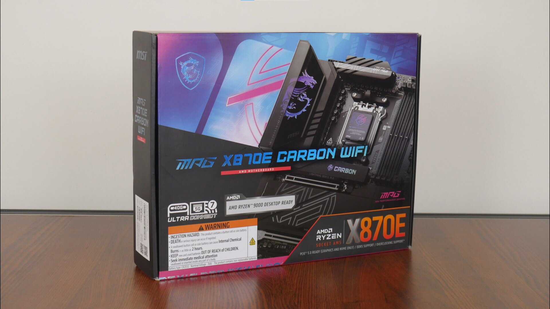 MSI MPG X870E CARBON WIFI Packaging (Front)