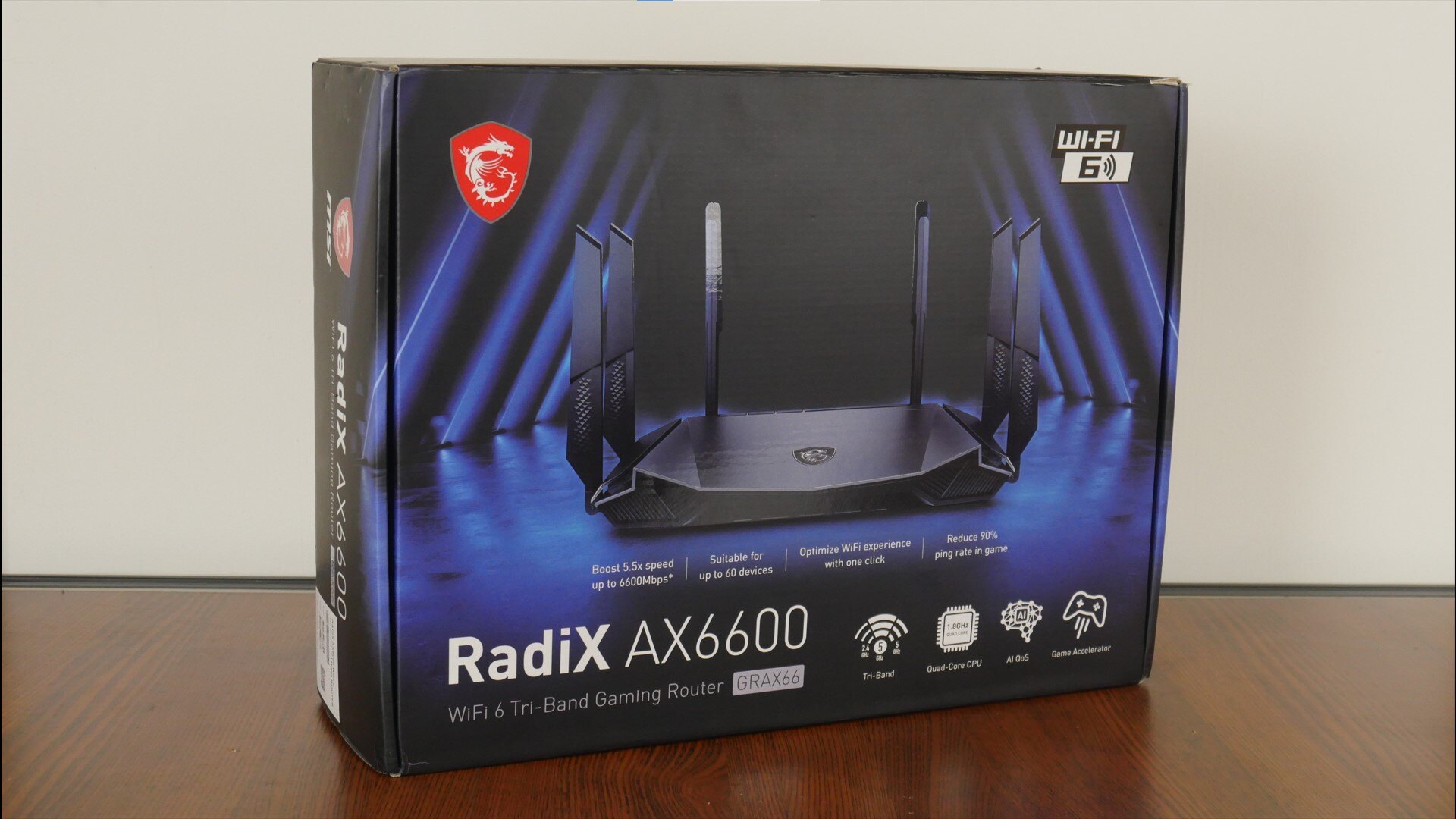 MSI RadiX AX6600 Packaging (Front)